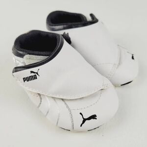 PUMA Kinder-fit Motorsport Baby Sneakers White Black Comfort Hook & Loop US 4